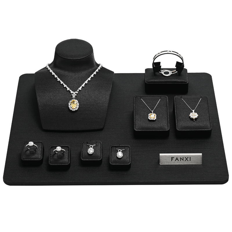 TT573 Wholesale Tess Jewelry Display Set Ring Necklace Earrings Bracelet Display Stand