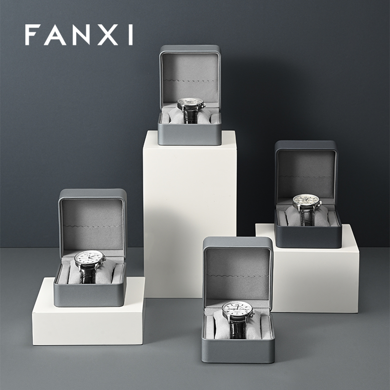 H191 Luxury Watch Box Storage Leather Display Gift Single Square Case
