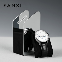 JS152-154 Luxury Watch Display Microfiber Metal Display Stand Watch Holder Organizer