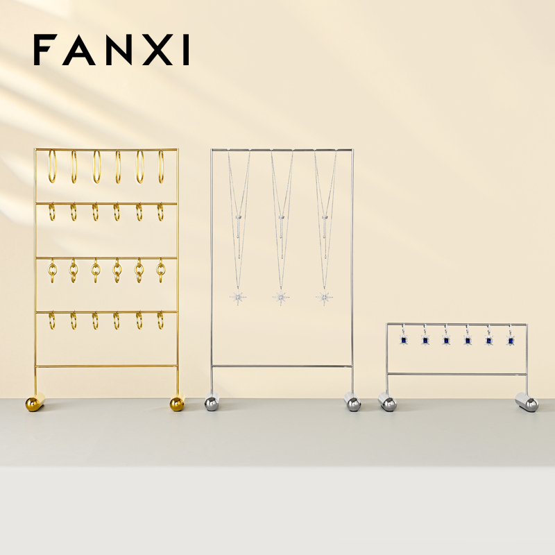 JS155 Jewelry Display Stand Metal Jewelry Props Jewelry Store Window Display Set
