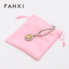 Suede Velvet Jewelry Pouch Earring Necklace Ring Bracelet Brooch Jewellery Bags