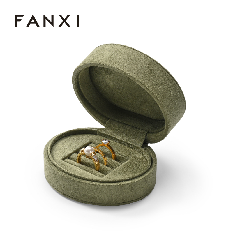 Wholesale Custom Logos Luxury Suede Gift Jewelry Packaging Box Bracelet Necklace Ring Earrings Jewellery Box