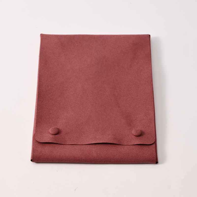 Red Microfiber Necklace Pouches Jewelry Storage Pouch Pendant Packaging Bag