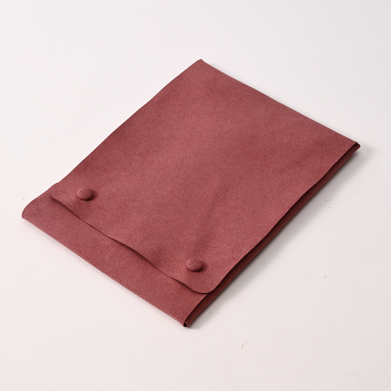 Red Microfiber Necklace Pouches Jewelry Storage Pouch Pendant Packaging Bag