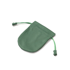 Green Microfiber Jewelry Pouch Bracelet Ring Necklace Earring Jewelry Bag