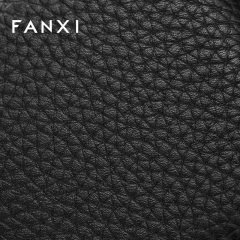 H207 Luxury Genuine leather Ring Box Square Jewelry Packaging Box Lockable Custom Logo