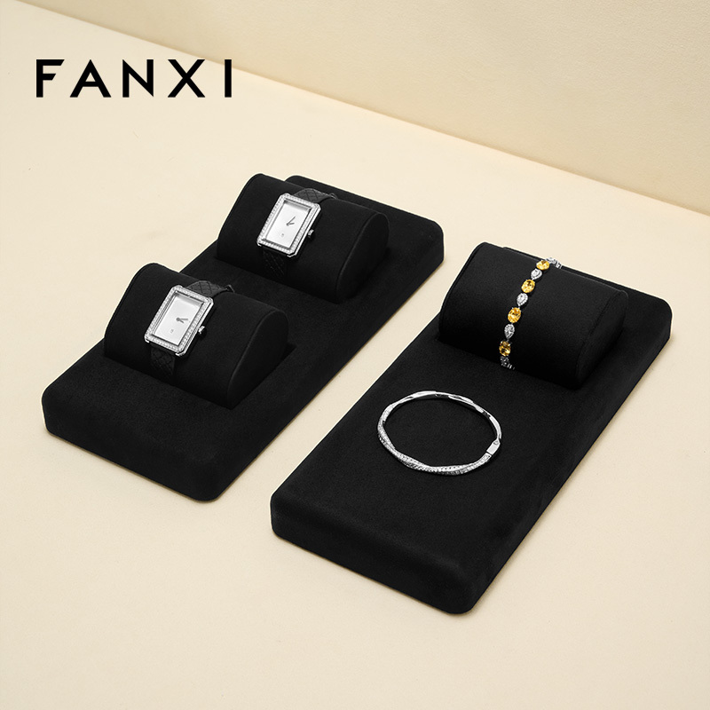 High End Velvet Materials Black Color Display Set for Jewelry Counter