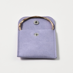 Purple Jewelry Pouch Small Size Jewelry Pouch Necklace Ring Storage Pouch Custom Logo