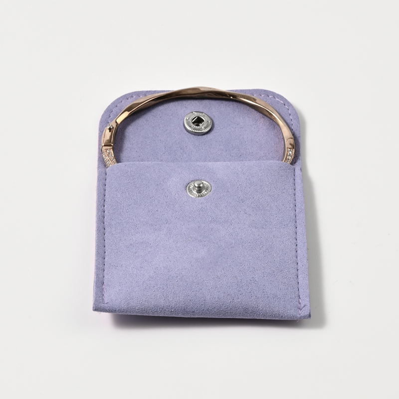 Purple Jewelry Pouch Small Size Jewelry Pouch Necklace Ring Storage Pouch Custom Logo