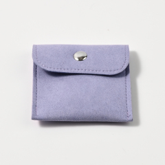 Purple Jewelry Pouch Small Size Jewelry Pouch Necklace Ring Storage Pouch Custom Logo