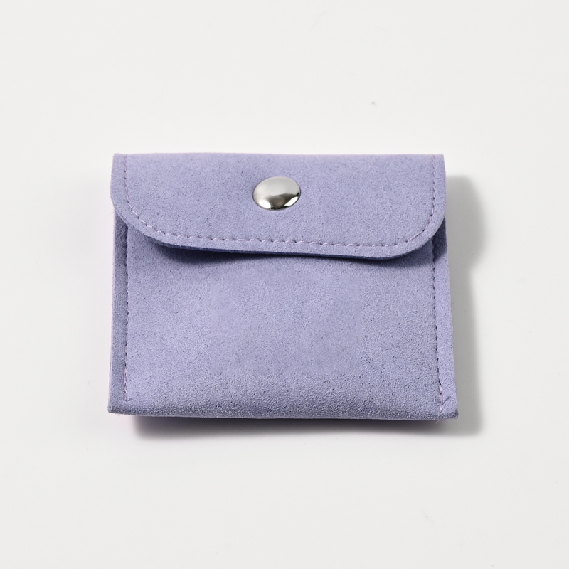 Purple Jewelry Pouch Small Size Jewelry Pouch Necklace Ring Storage Pouch Custom Logo