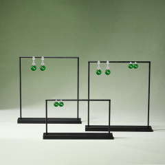 JS024 New Showcase Window Metal Earrings Jewelry Display Rack Customized Jewelry Storage Rack Bracelet Necklace Decoration Display Props