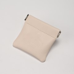 Jewelry Pouch Beige PU Leather Pouch Necklace Earring Storage Pouch Jewelry Packaging