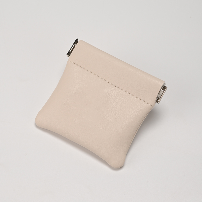 Jewelry Pouch Beige PU Leather Pouch Necklace Earring Storage Pouch Jewelry Packaging