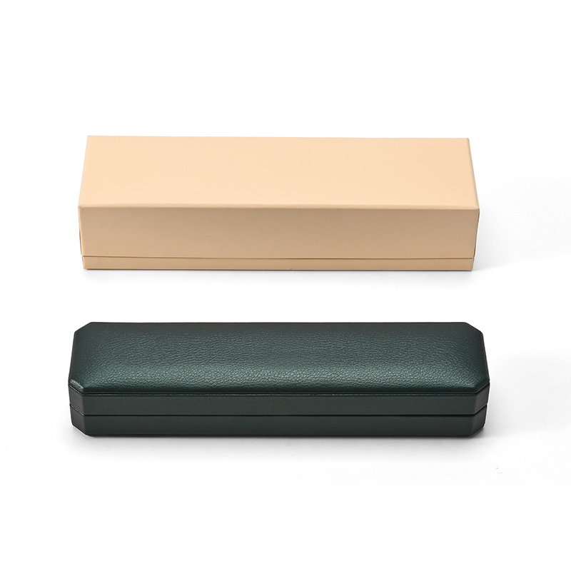 Green Leather Long Chain Box Jewelry Set Box Custom Logo Classic Jewelry Packaging Box