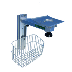 straight arm wall mount stand(with basket)