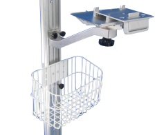 plug-in plate S-arm wall mount stand for mindray IMEC (with basket)