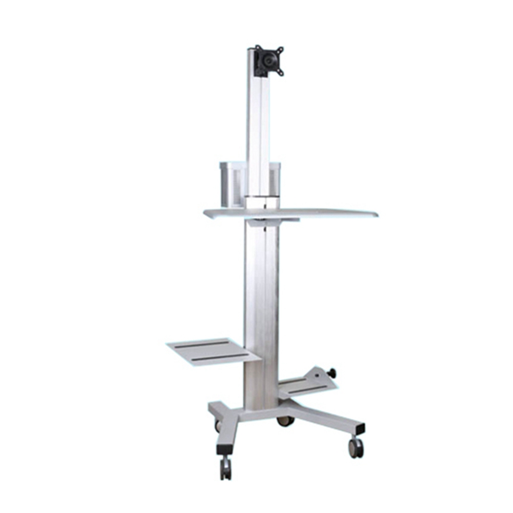 2021 high quality medical computer trolley functional hospital cart