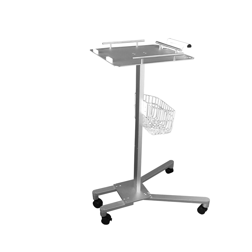 High quality and trustworthy monitor stand roll medical trolley for patien-t monitors