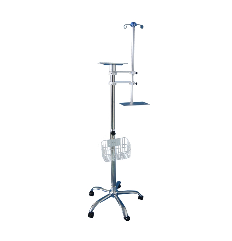 High quality patient monitor and pump trolley