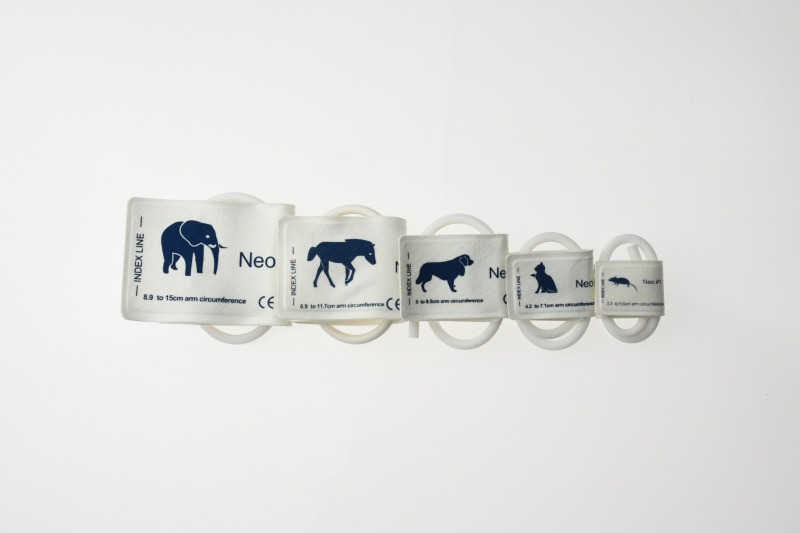 NIBP Cuff Disposable Single Tube Disposable Vetrinary With 5 Size For Animals BP Cuff Hospital Animal Monitor