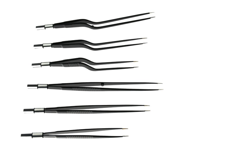 Hot sales import EMI bipolar forceps Black nylon coated Non Stick 1 for electrosurgical unit leep knife IEC socket