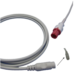 High quality IBP Cable With Utah BD ABBOTT Edward Medex Connector For Hellige 10pin IBP Adapter