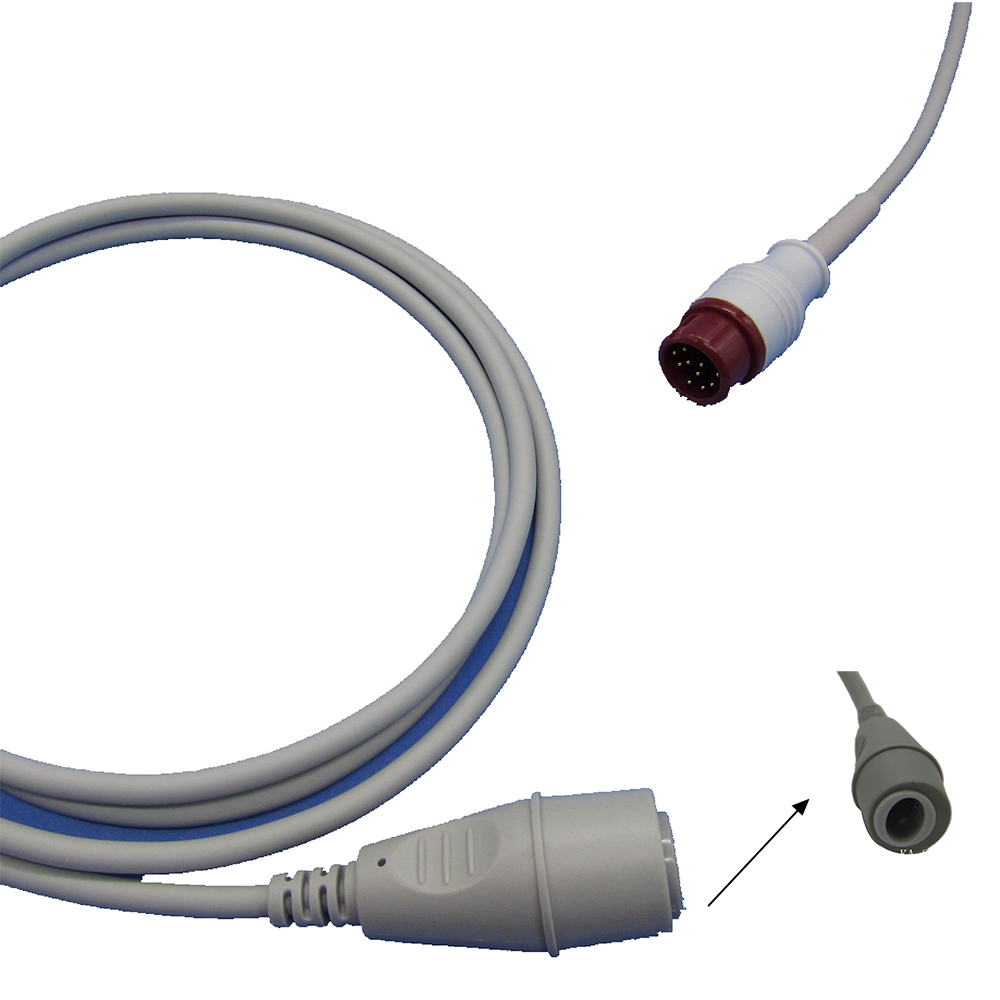 Mindray T5/T8 IBP Cable With Utah BD ABBOTT Edward Medex Connector For Pressure Transducer IBP Adapter