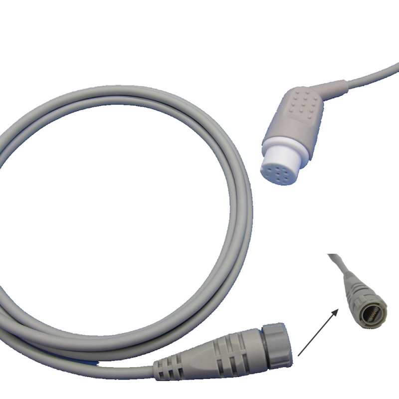 Datascope 6pin IBP Cable With Utah BD ABBOTT Edward Medex Connector For Pressure Transducer IBP Adapter