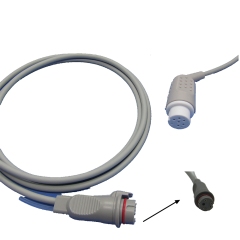 Datascope 6pin IBP Cable With Utah BD ABBOTT Edward Medex Connector For Pressure Transducer IBP Adapter