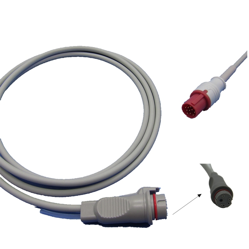 High quality IBP Cable With Utah BD ABBOTT Edward Medex Connector For Hellige 10pin IBP Adapter