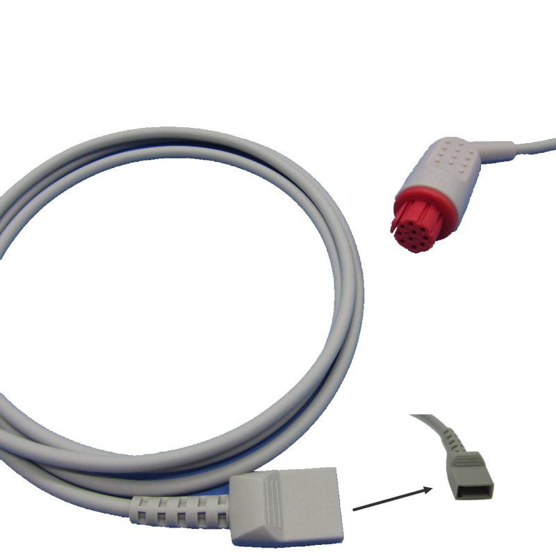 IBP Cable With Utah BD ABBOTT Edward Medex Connector For Datex Pressure Transducer IBP Adapter