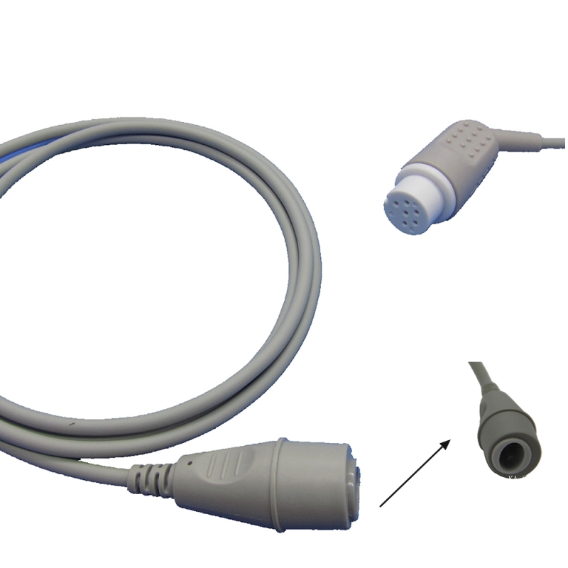 Datascope 6pin IBP Cable With Utah BD ABBOTT Edward Medex Connector For Pressure Transducer IBP Adapter