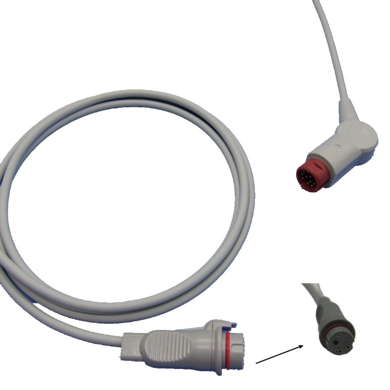 Philip-s IBP Cable With Utah BD ABBOTT Edward Medex Connector For Pressure Transducer IBP Adapter