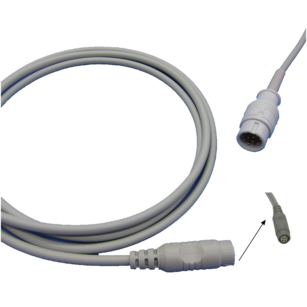 Factory supplier IBP Cable With Utah BD ABBOTT Edward Medex Connector For Comen 12pin IBP Adapter