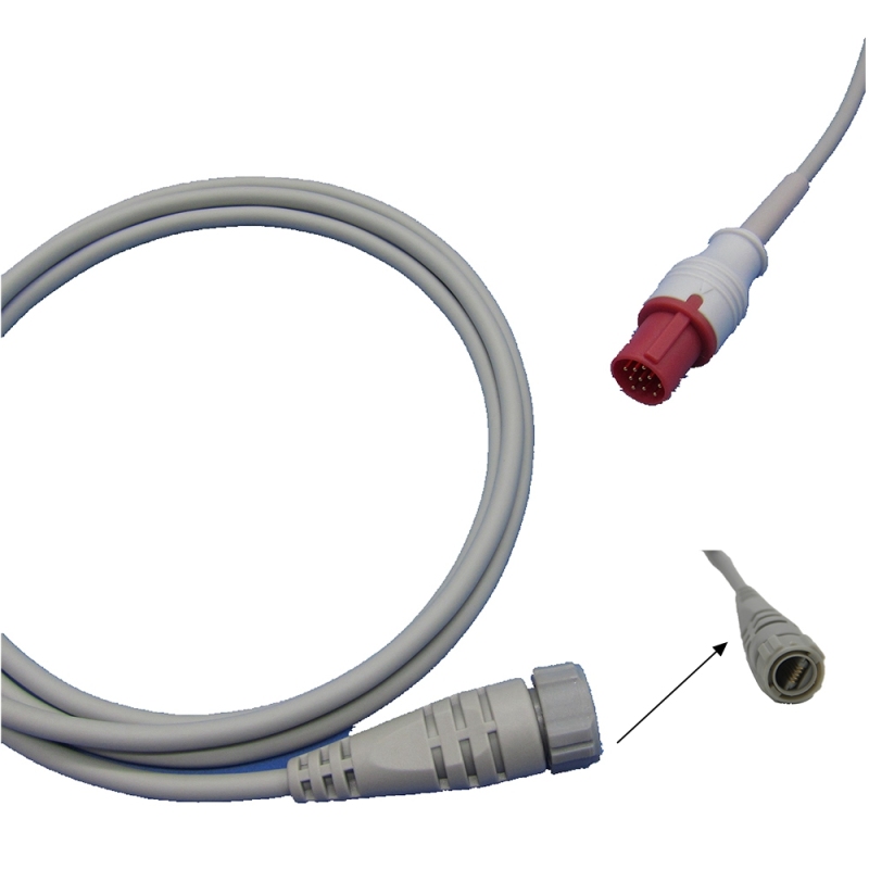 High quality IBP Cable With Utah BD ABBOTT Edward Medex Connector For Hellige 10pin IBP Adapter