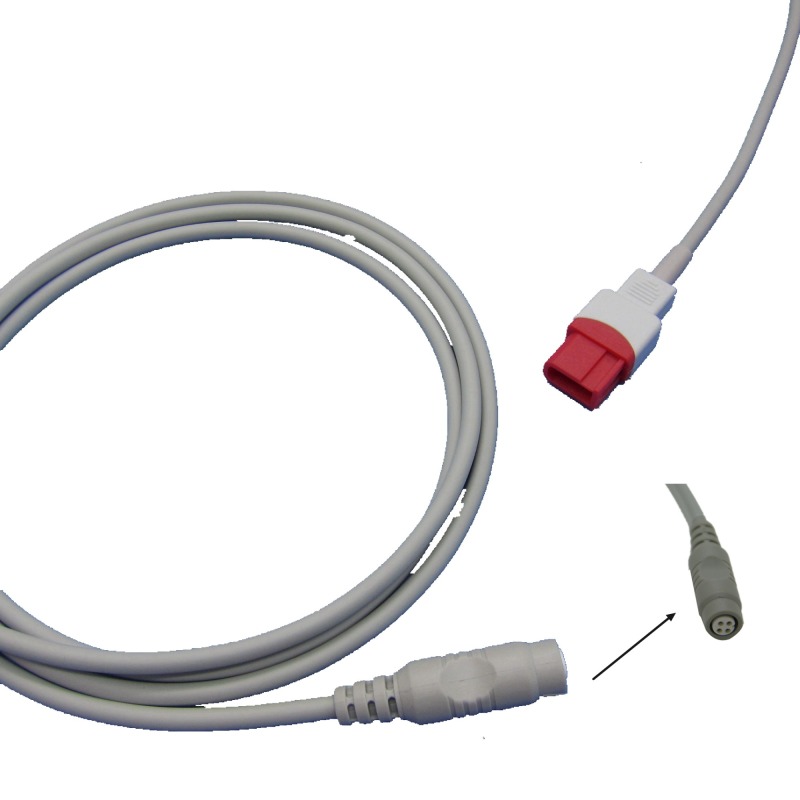 Spacelabs IBP Cable With Utah BD ABBOTT Edward Medex Connector For Pressure Transducer IBP Adapter