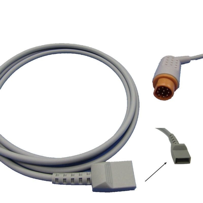 IBP Cable With Utah BD ABBOTT Edward Medex Connector For Siemens Pressure Transducer IBP Adapter