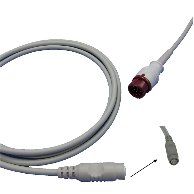 Mindray T5/T8 IBP Cable With Utah BD ABBOTT Edward Medex Connector For Pressure Transducer IBP Adapter