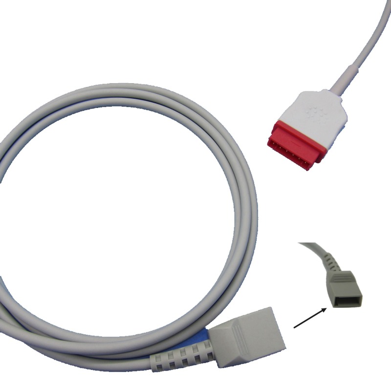 IBP Cable With Utah BD ABBOTT Edward Medex Connector For GE-Marquette Pressure Transducer IBP Adapter