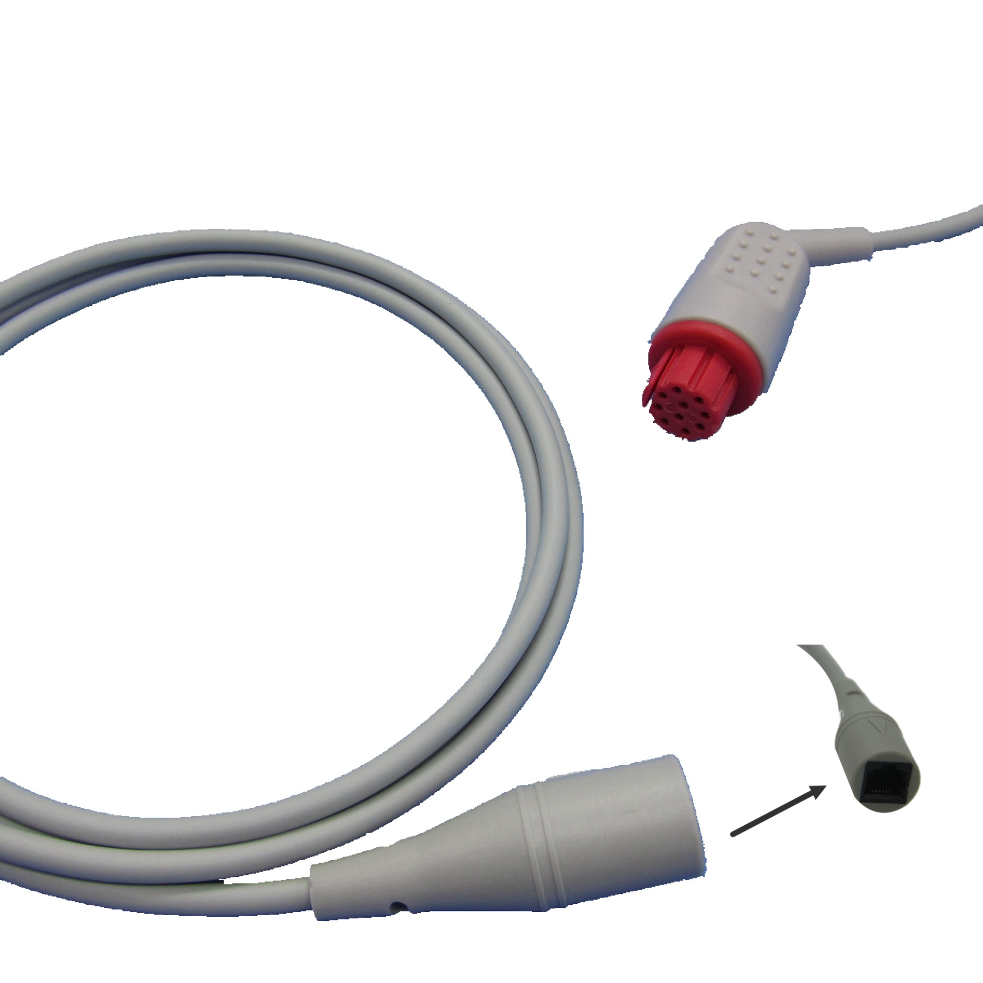 IBP Cable With Utah BD ABBOTT Edward Medex Connector For Datex Pressure Transducer IBP Adapter