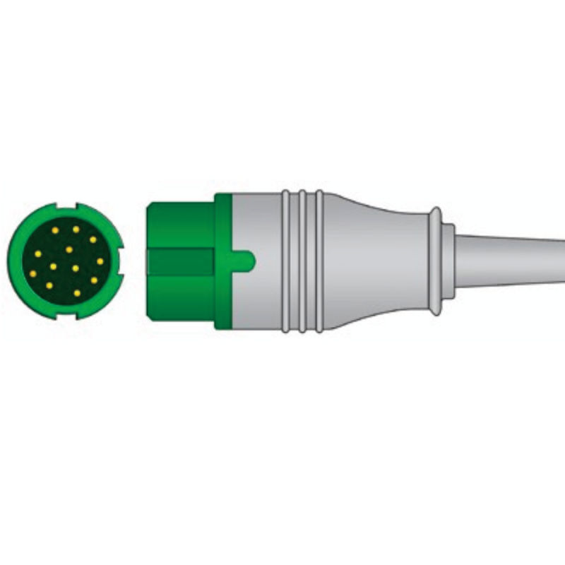 One-piece ECG cable and leadwires for MIDRAY T5/T8 ECG machine