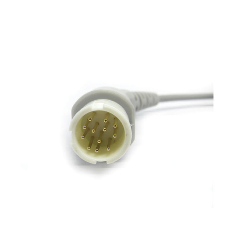 Hot sales One-piece 3 or 5 Leads Snap Or Clip ECG cable and leadwires for PHILIP-S 12pin ECG machine