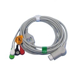 Medical MINDRAY PM5000/6000 One-piece 3 or 5 Leads Snap Or Clip ECG cable and leadwires for mindray patien-t monitor