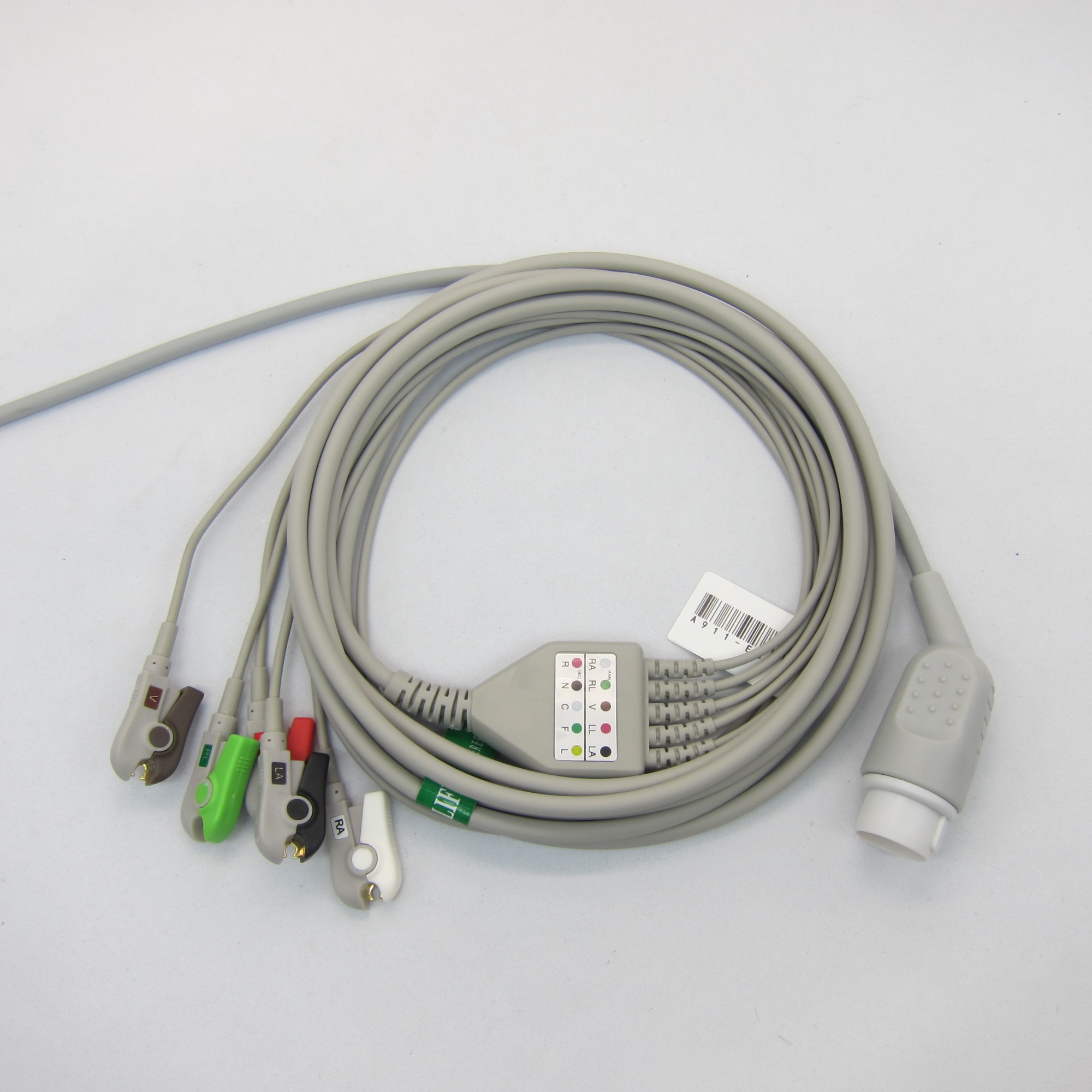 PHILIP-S DEFIBRILATOR One-piece 3 or 5 Leads Snap Or Clip ECG cable and leadwires for ECG machine