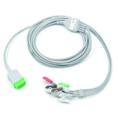 GE DASH SOLAR PRO One-piece 3 or 5 Leads Snap Or Clip ECG cable and leadwires for ECG machine