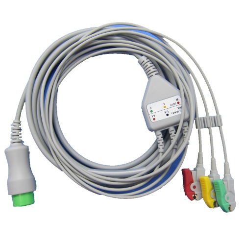One-piece ECG cable and leadwires for MIDRAY T5/T8 ECG machine