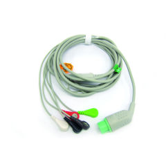 Hot sales Spacelab One-piece 3 or 5 Leads Snap Or Clip ECG cable and leadwires for ECG machine