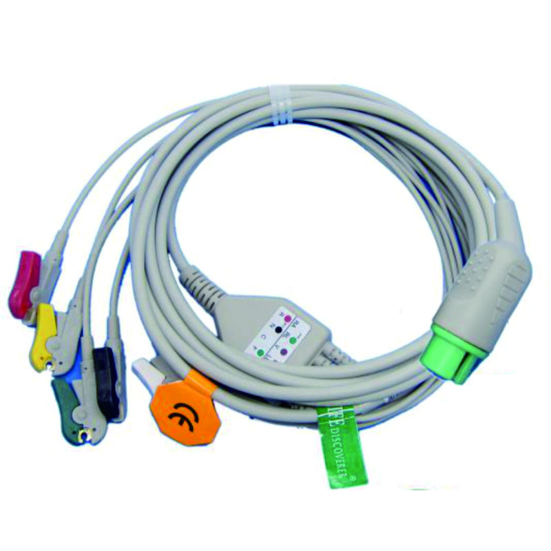 Contorn fukuda dynascope7100 One-piece 3 or 5 Leads Snap Or Clip ECG cable and leadwires for ECG MACHINE