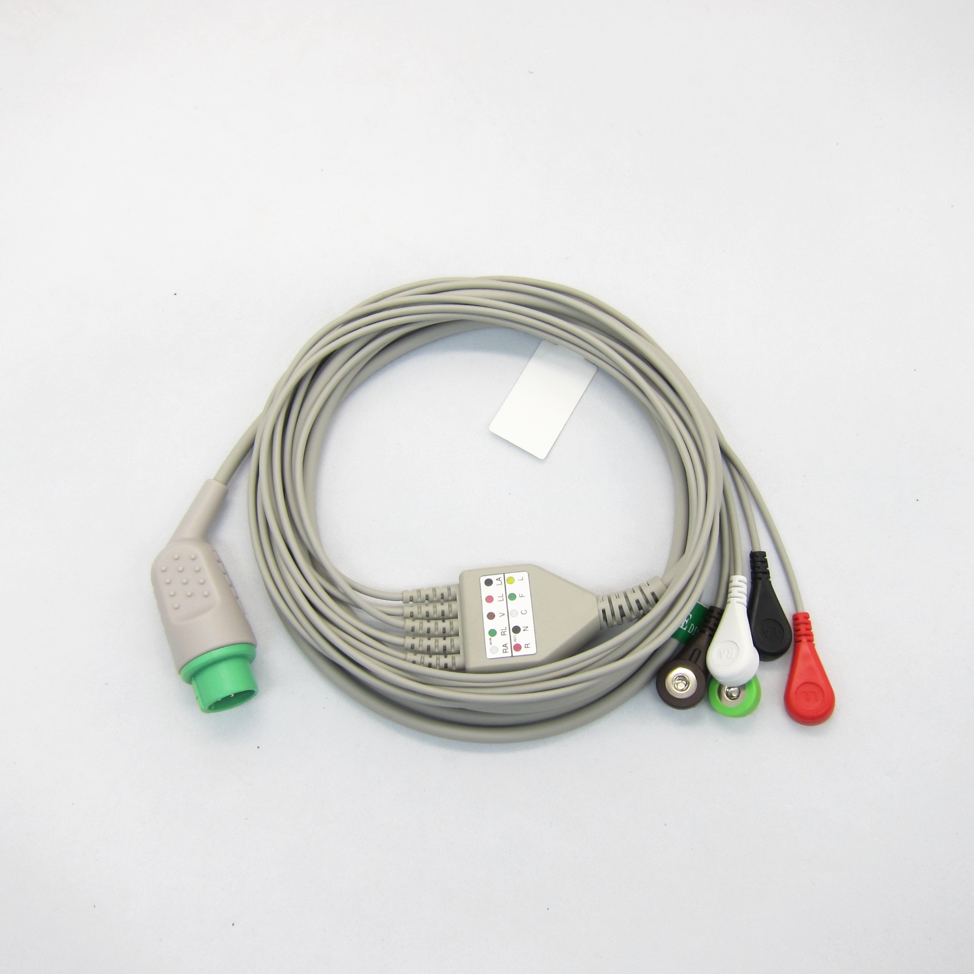 Factory supplier One-piece 3 or 5 Leads Snap Or Clip ECG cable and leadwires for biolight M-series